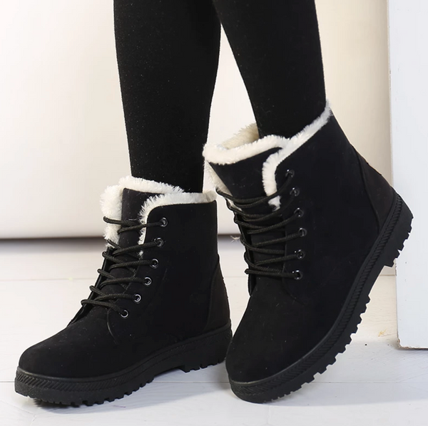 Aspen - Chic Warm Lace Up Winter Boots