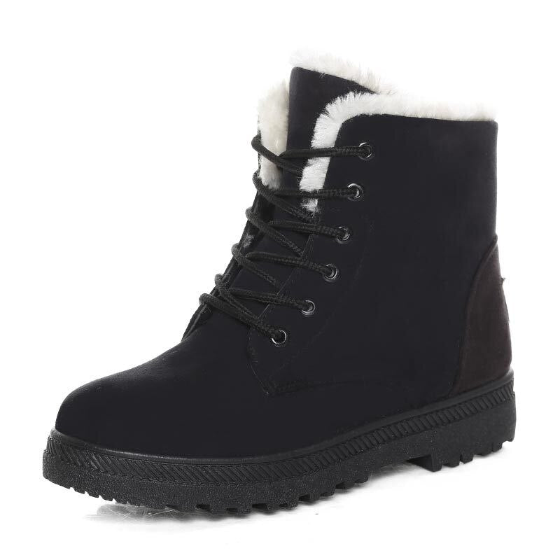 Aspen - Chic Warm Lace Up Winter Boots